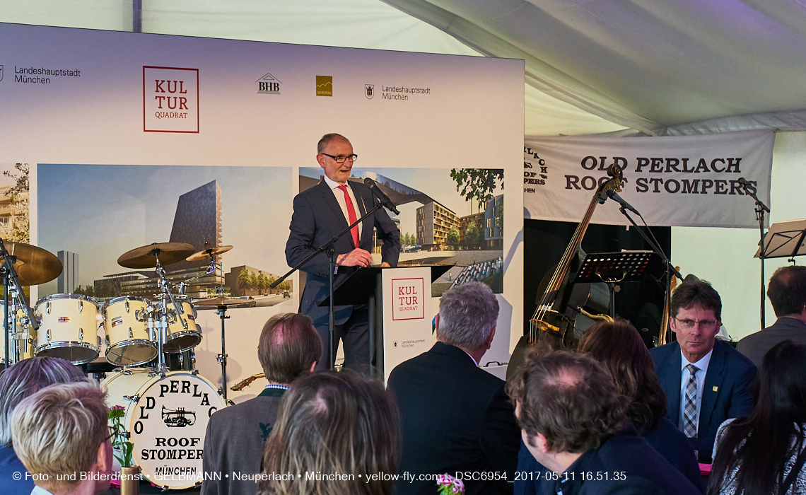 11. Mai 2017 - Grundsteinlegung für die LOGE und dem Kulturquadrat in Neuperlach